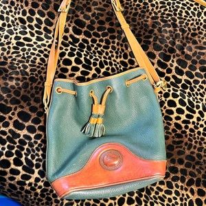 Dooney and Bourke Dark green bucket purse